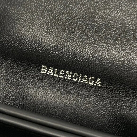 BALENCIAGA CRASH XS Chain Bag Black Dark Brown Denim - Shoulder Bag - Picture 12 of 16